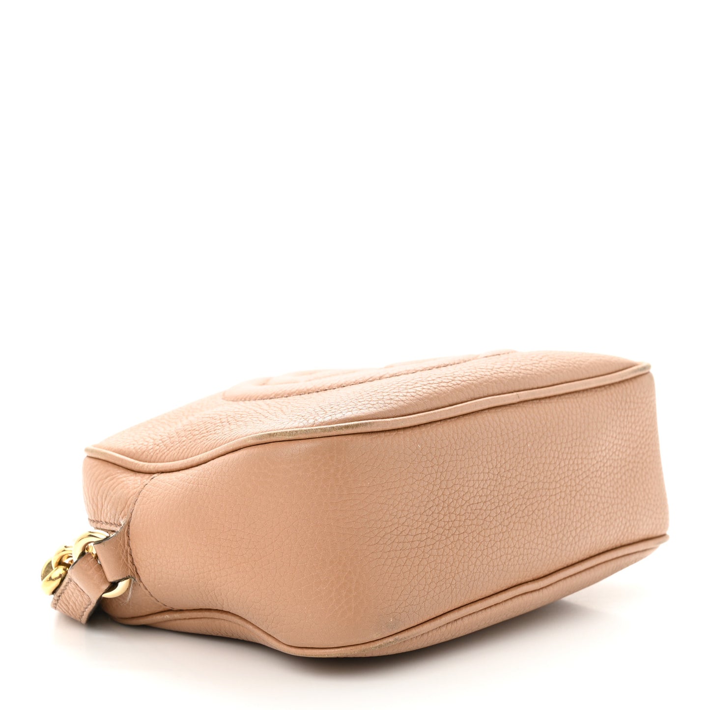 Pebbled Calfskin Small Soho Disco Bag Camelia