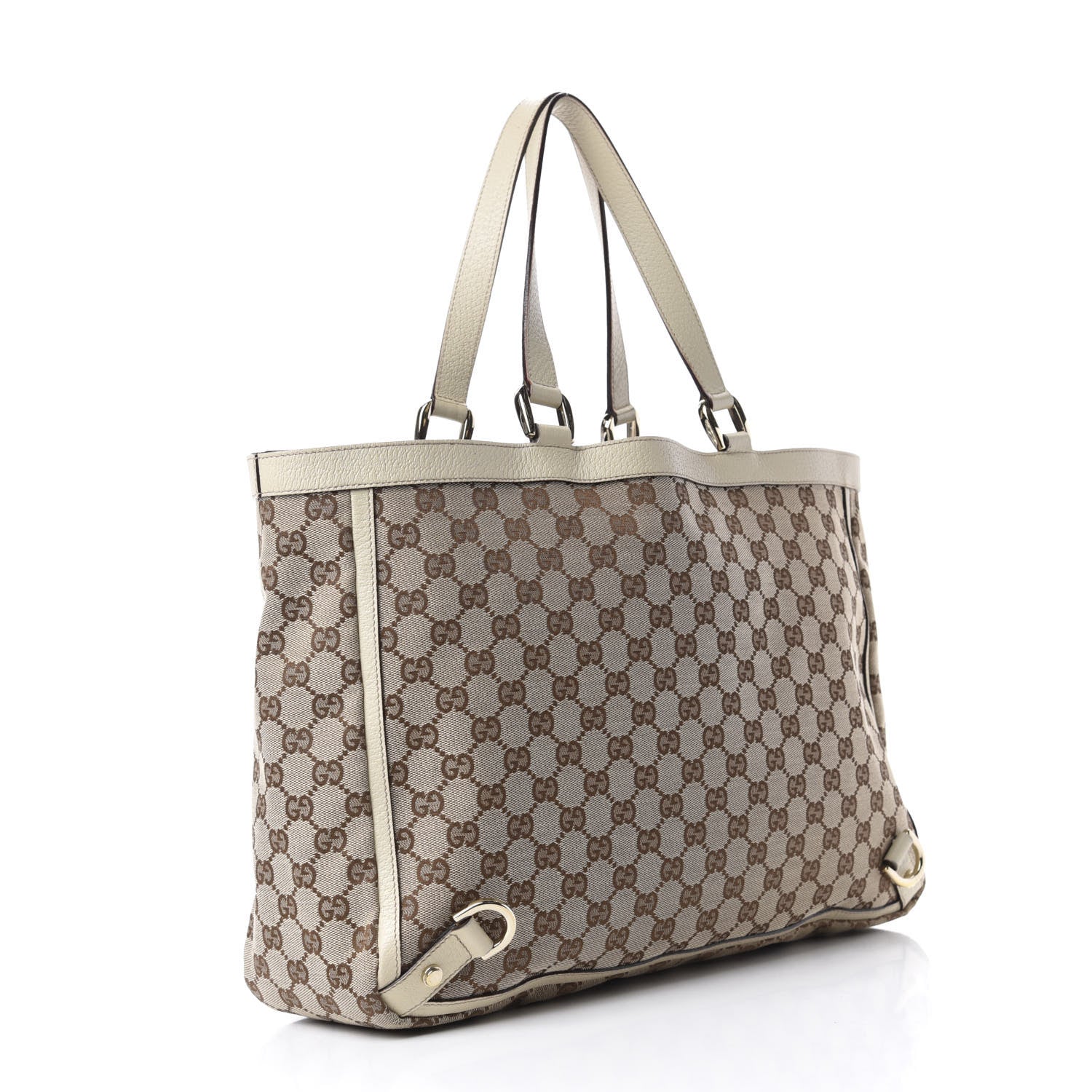 Gucci Monogram Large Abbey Tote Off White 3 of 10