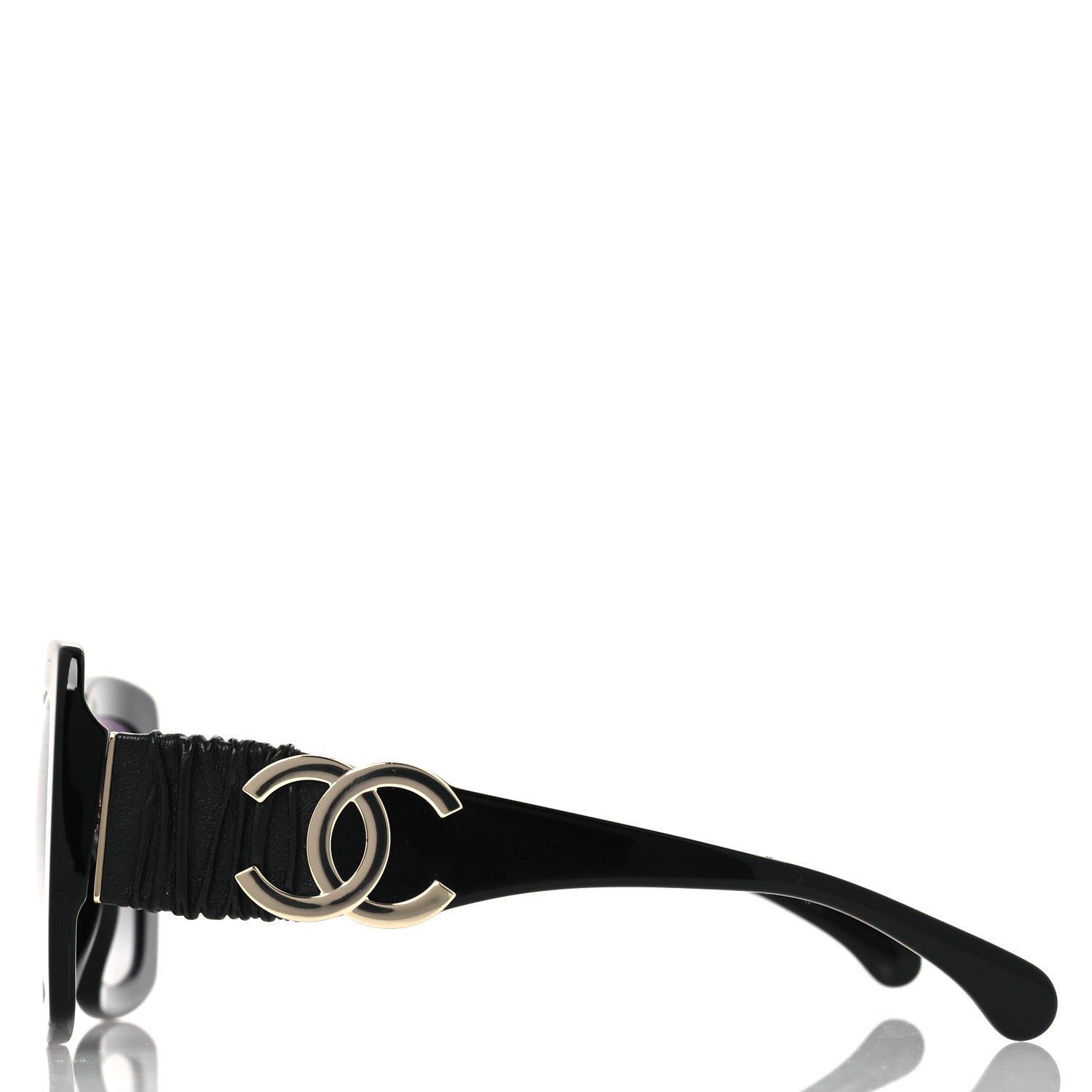 Chanel Acetate Calfskin Square Sunglasses 5474-Q-A Black 3 of 9