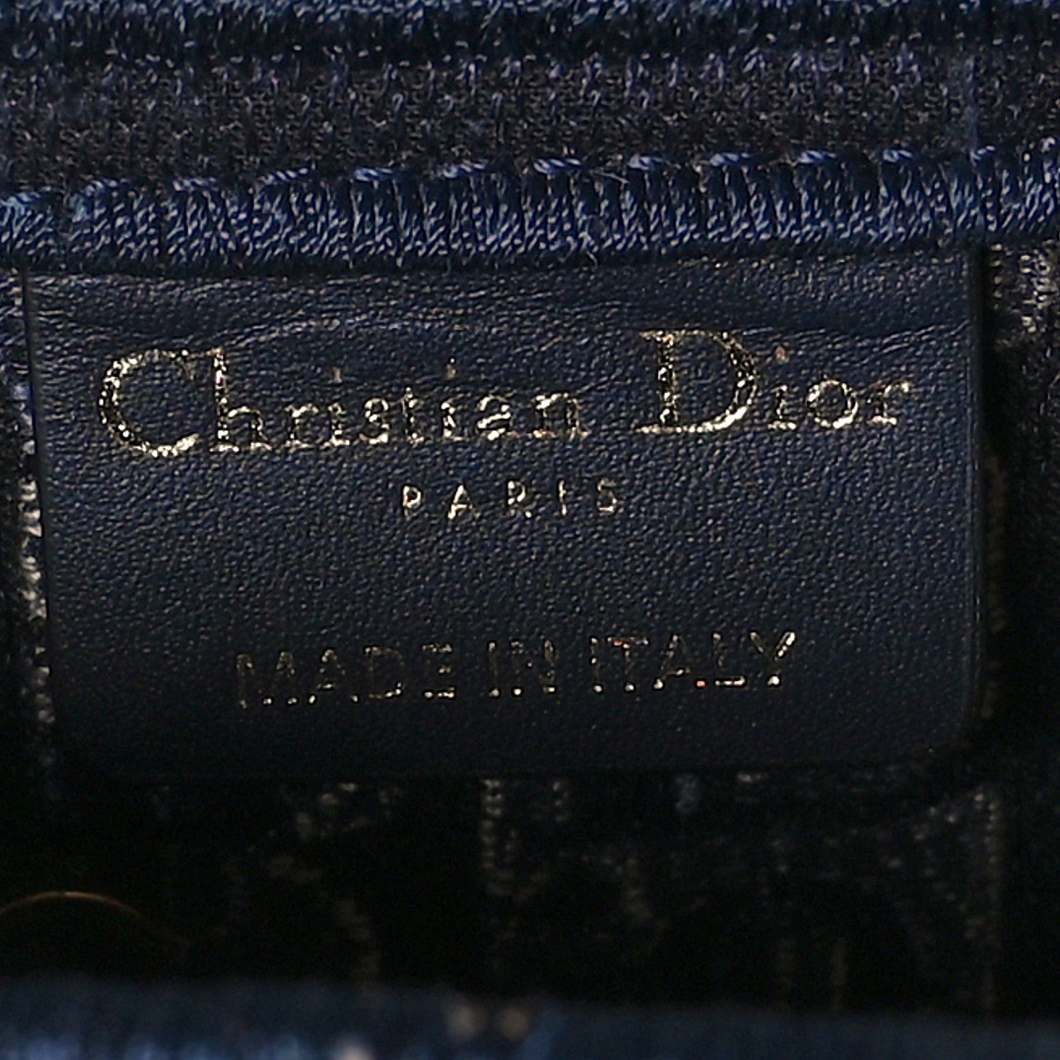 Christian Dior Velvet Oblique Saddle Bag Blue 6 of 13