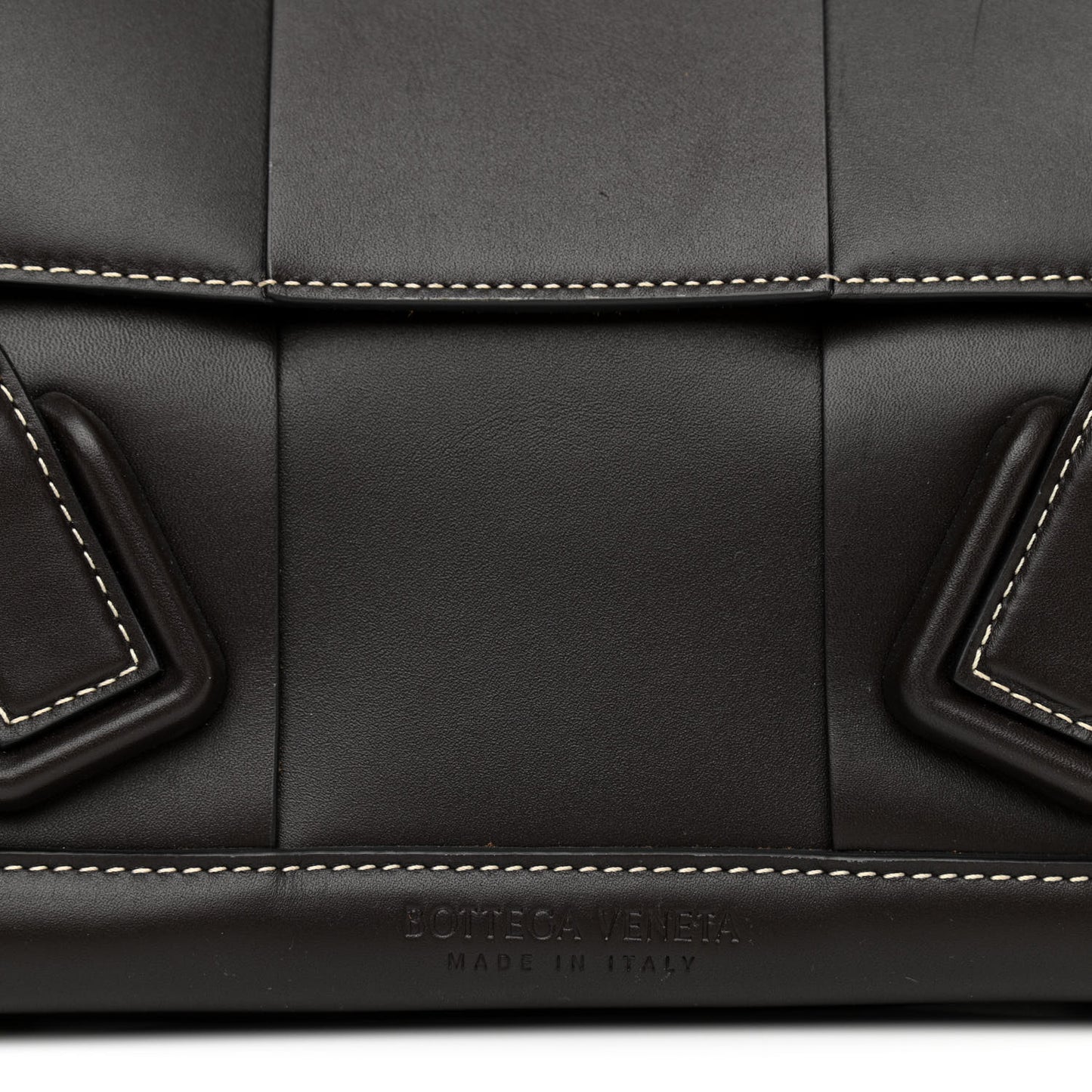 French Calfskin Maxi Intrecciato Small Arco Fondant