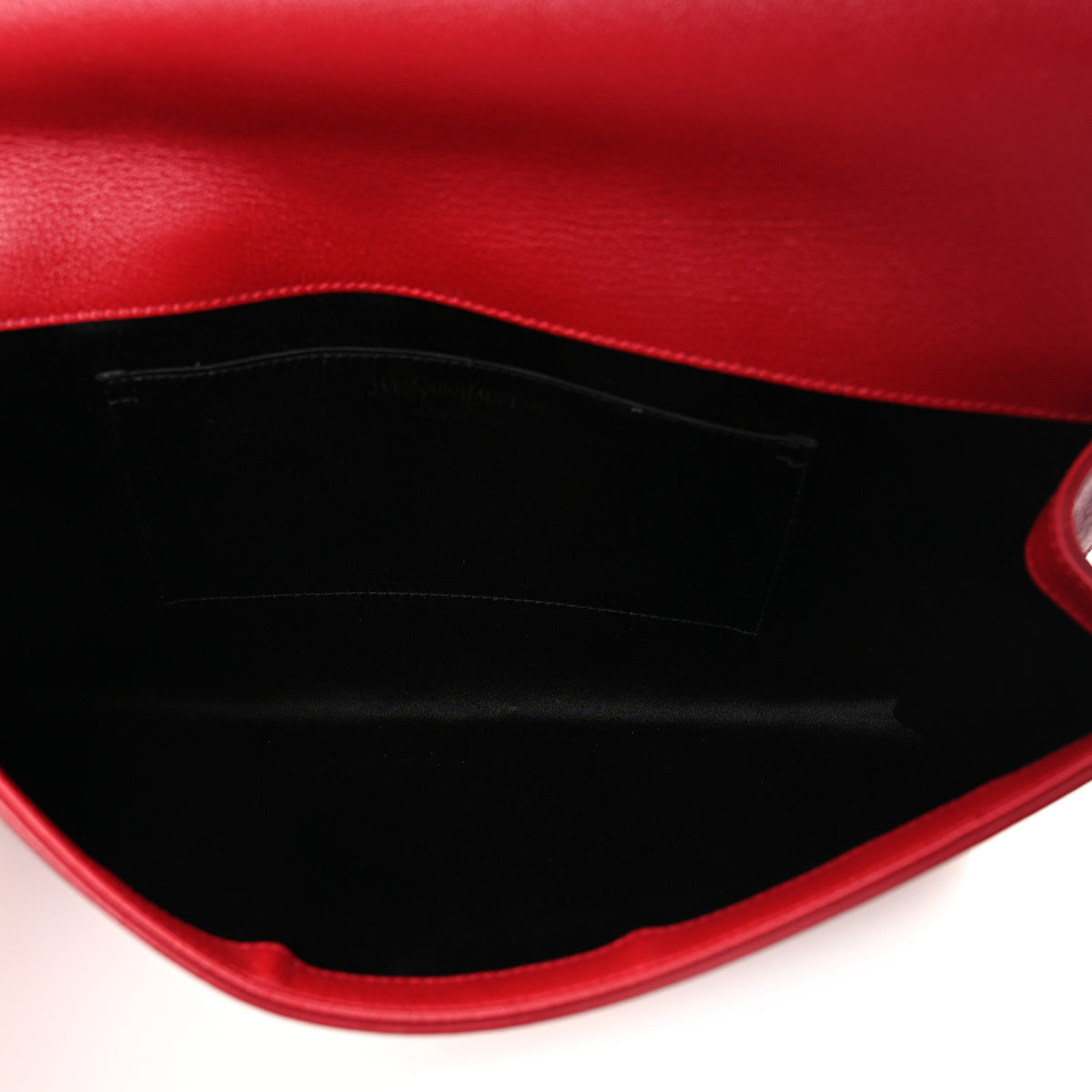 Saint Laurent Calfskin Monogram Large Belle De Jour Clutch Red 5 of 9