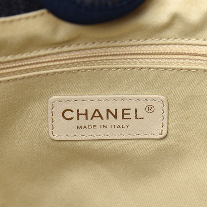 Chanel Denim Small Deauville Tote Dark Blue 6 of 15