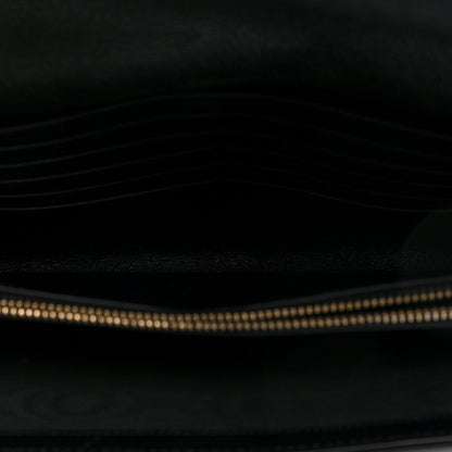 Saint Laurent Calfskin Monogram Belle de Jour Chain Clutch Black 5 of 9