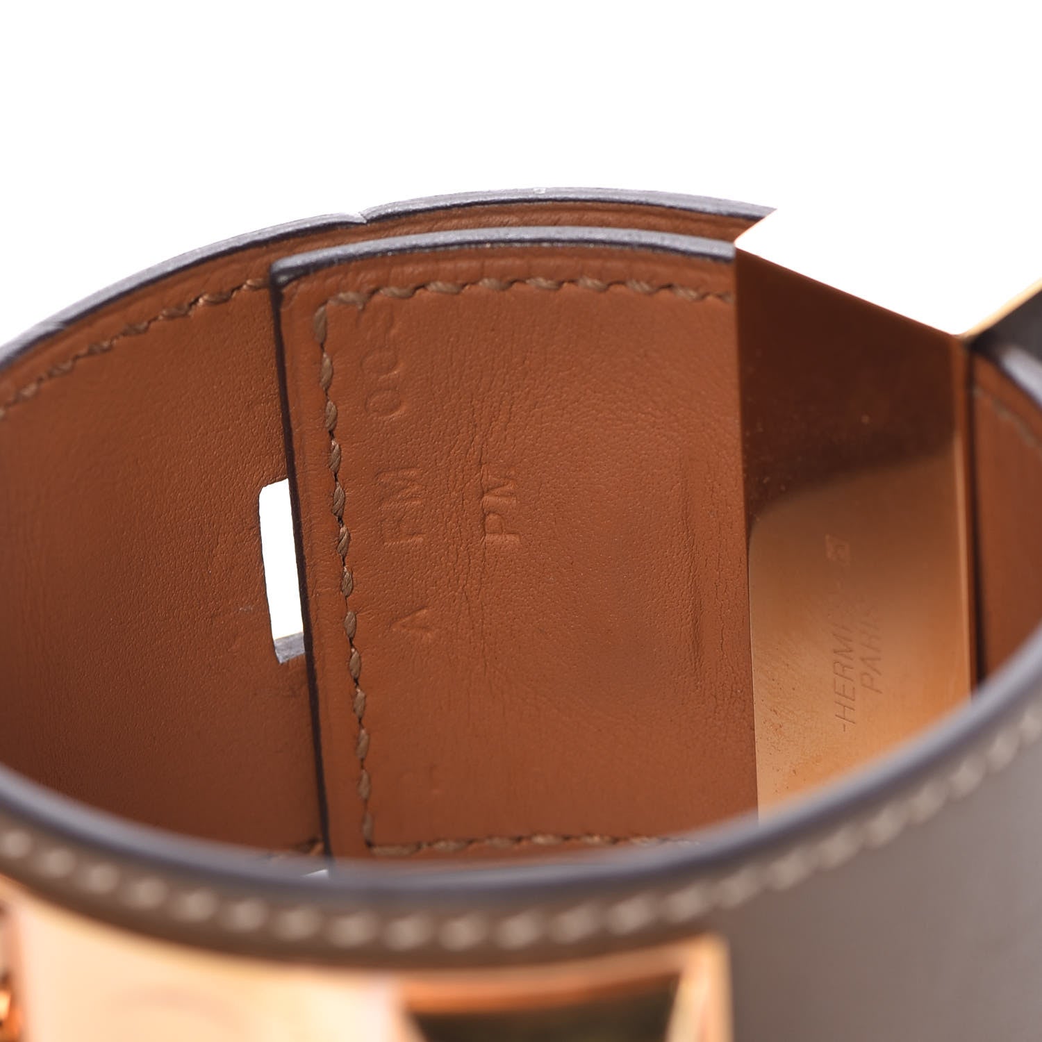 Hermes Swift Collier De Chien CDC Bracelet T2 Etoupe 5 of 6