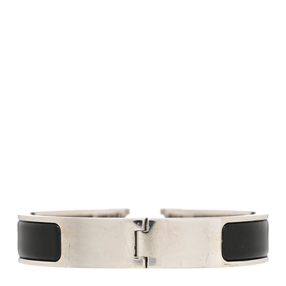 Hermes Enamel Narrow Clic Clac H Bracelet PM Black 3 of 7
