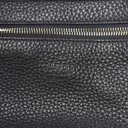 Valentino Garavani Pebbled Calfskin Medium Rockstud Tote Black 7 of 10