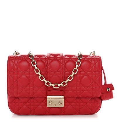 Christian Dior Lambskin Cannage Medium Miss Dior Flap Red 1 of 12
