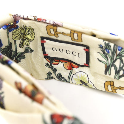 Gucci Silk Floral Stirrup Print Headband Natural 4 of 6