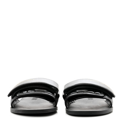 Christian Dior Calfskin Cannage Dio(r)evolution Slide Sandals 37 Black 2 of 8