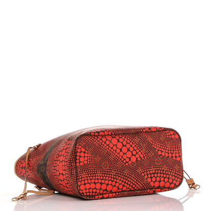 Louis Vuitton Monogram Kusama Waves Neverfull MM Red 4 of 6