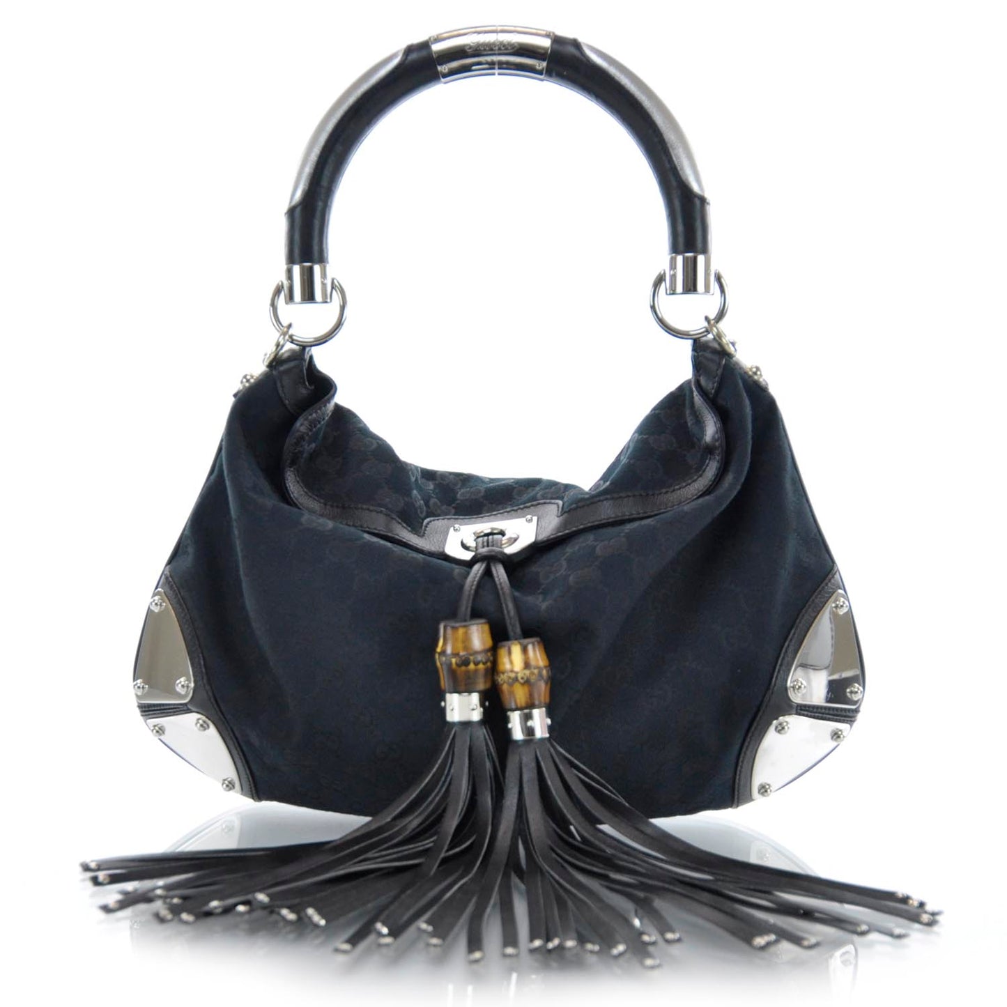 Monogram Medium Indy Hobo Black