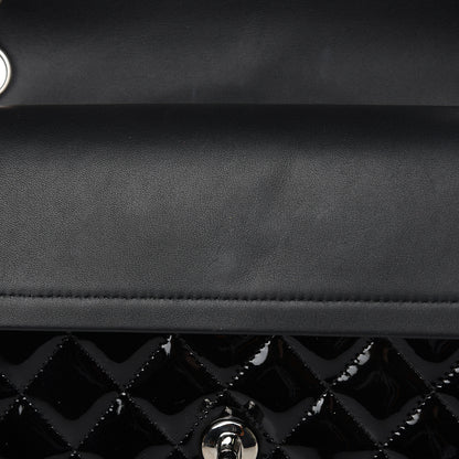 Chanel Patent Quilted Medium Double Flap Black 11 of 14