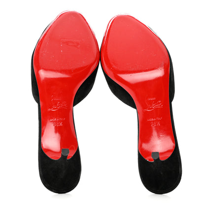 Christian Louboutin Suede Me Dolly 55 Sandals 38.5 Black 5 of 7