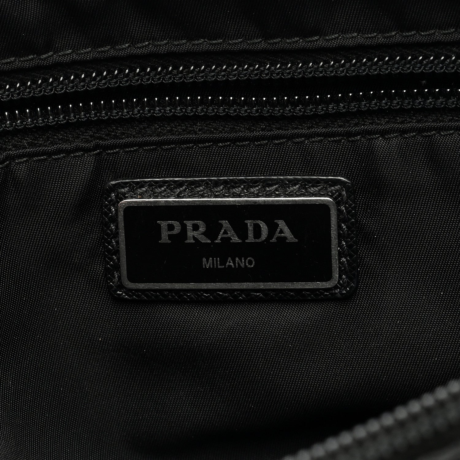 Prada Re-Nylon Saffiano Belt Bag Black Black 6 of 8