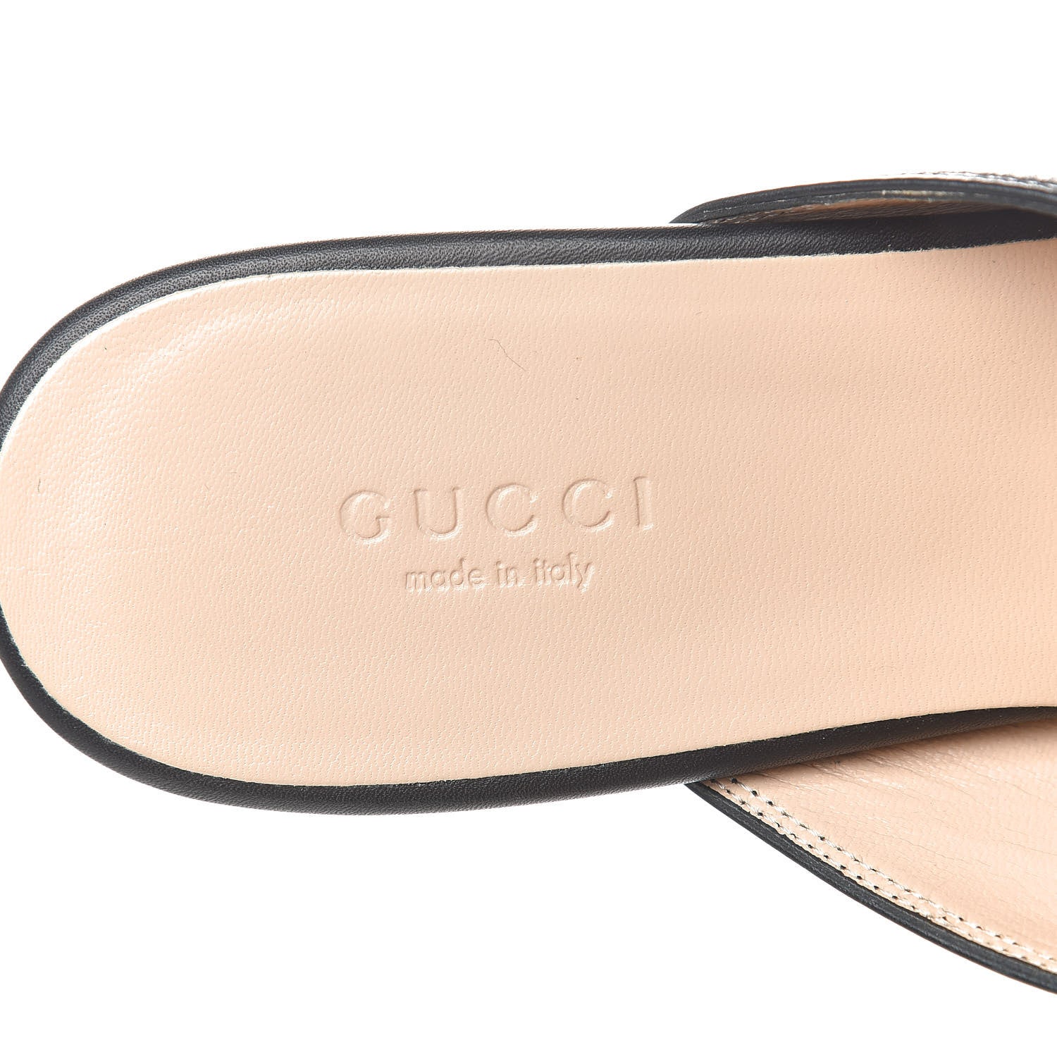 Gucci Calfskin Crystal Tiger Embroidered Princetown Slippers 37.5 Black 7 of 9