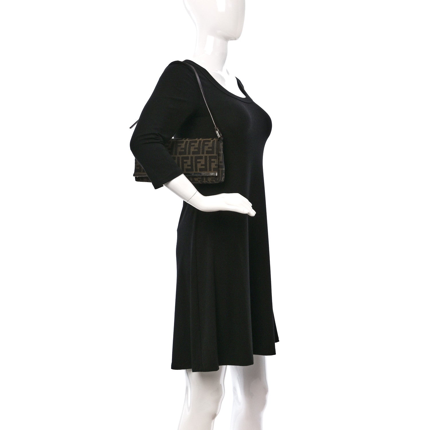 Fendi Zucca Shoulder Bag Tobacco 2 of 8