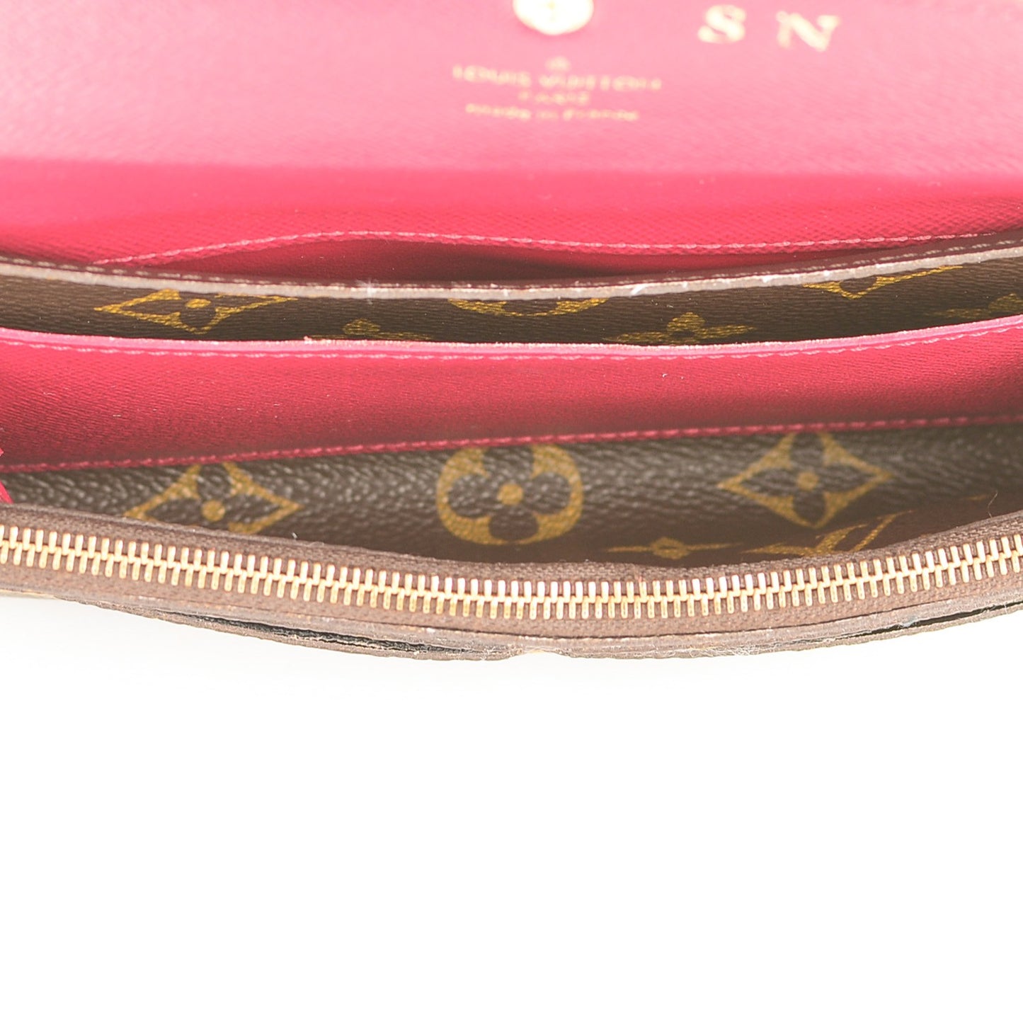 Monogram Emilie Wallet Fuchsia