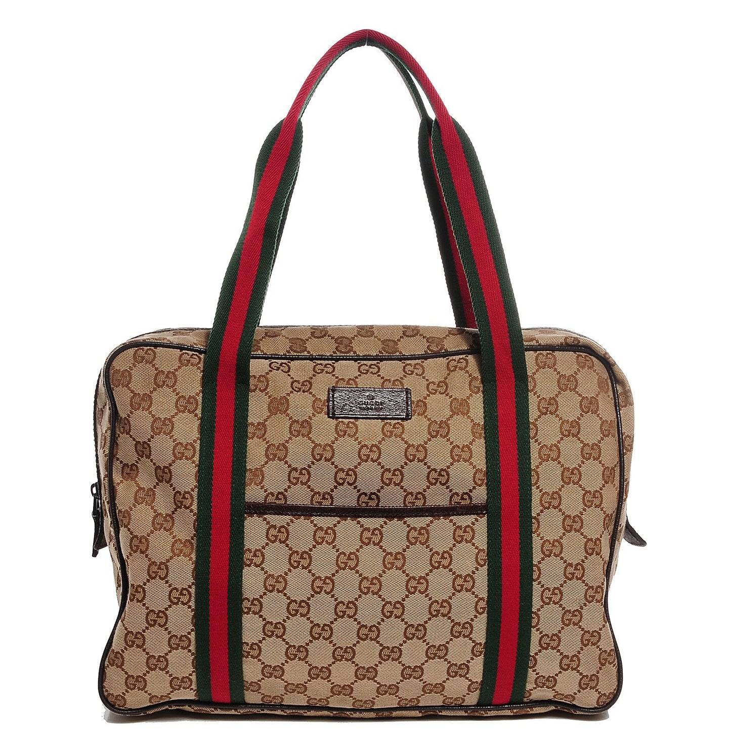 Monogram Web Carry On Tote Dark Brown