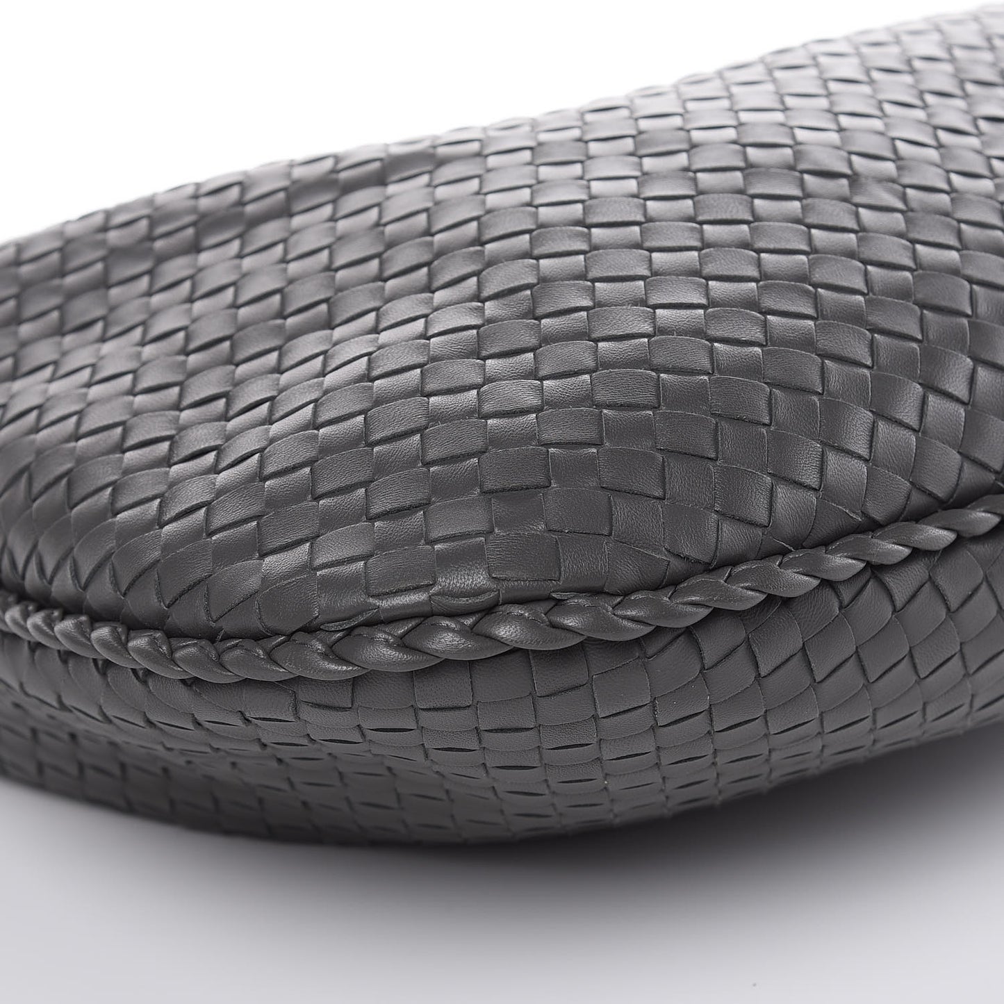 Nappa Intrecciato Medium Veneta Hobo Grey