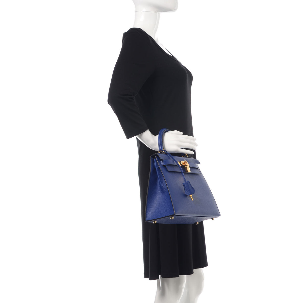 Hermes Epsom Kelly Sellier 28 Bleu Electrique 2 of 35