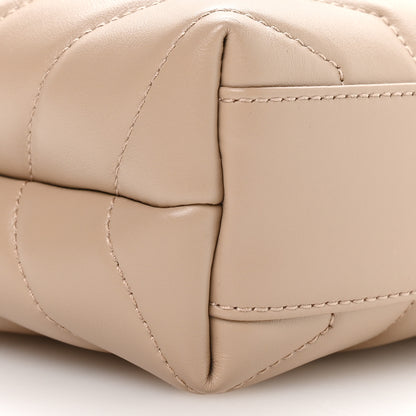 Saint Laurent Calfskin Y Quilted Monogram Toy Loulou Crossbody Bag Dark Beige 9 of 11