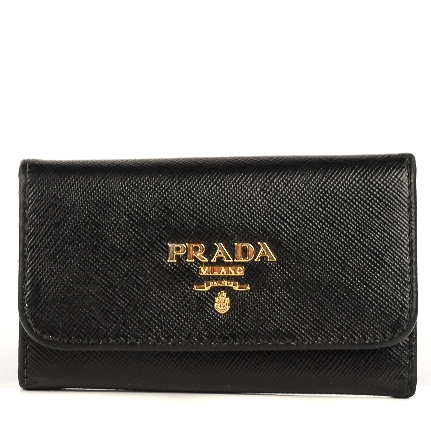 Prada Saffiano Metal 6 Key Holder Nero Black 1 of 11