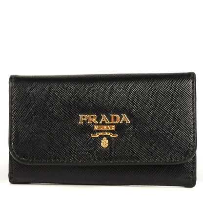Prada Saffiano Metal 6 Key Holder Nero Black 1 of 11