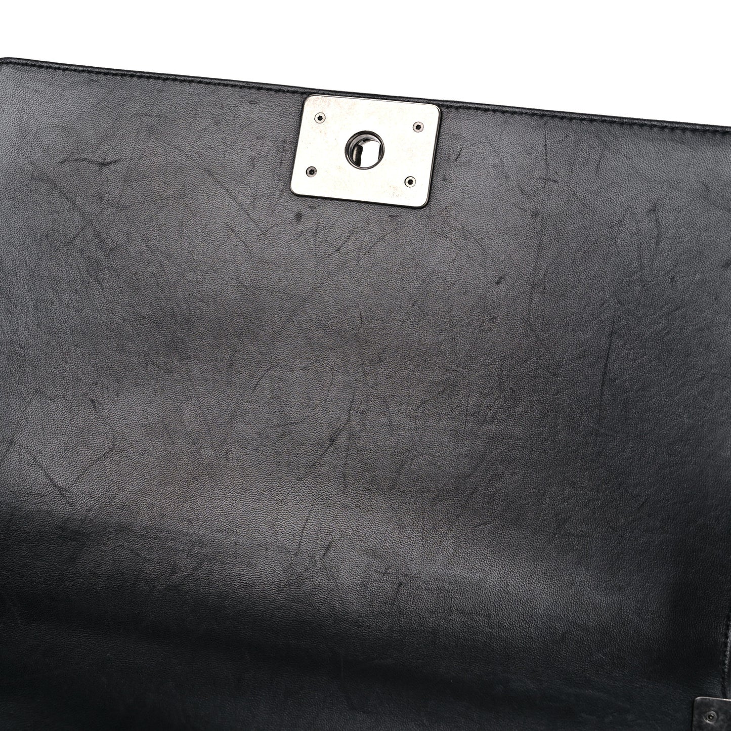 Lambskin Quilted New Medium Boy Flap Black