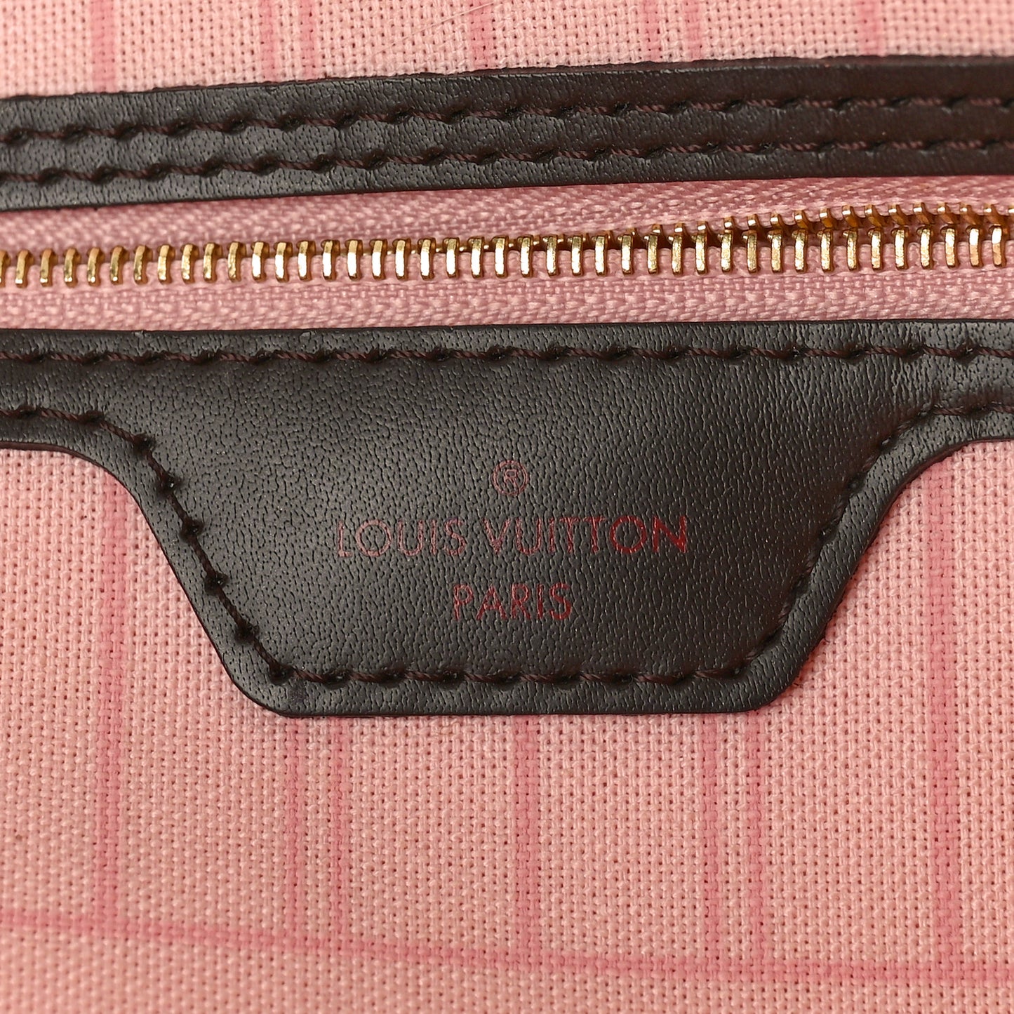 Damier Ebene Neo Neverfull MM Rose Ballerine