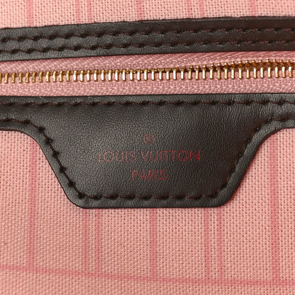 Louis Vuitton Damier Ebene Neo Neverfull MM Rose Ballerine 6 of 10