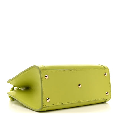 Gucci Calfskin Enamel Mini Diana Tote Bag Bright Green 4 of 12