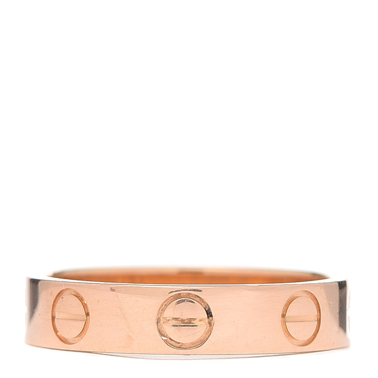 Cartier 18K Pink Gold 3.5mm LOVE Wedding Band Ring 46 3.75 3 of 4