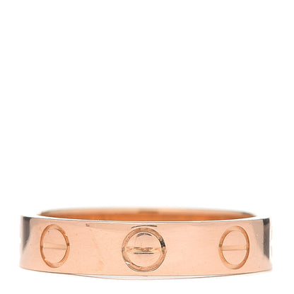 Cartier 18K Pink Gold 3.5mm LOVE Wedding Band Ring 46 3.75 3 of 4
