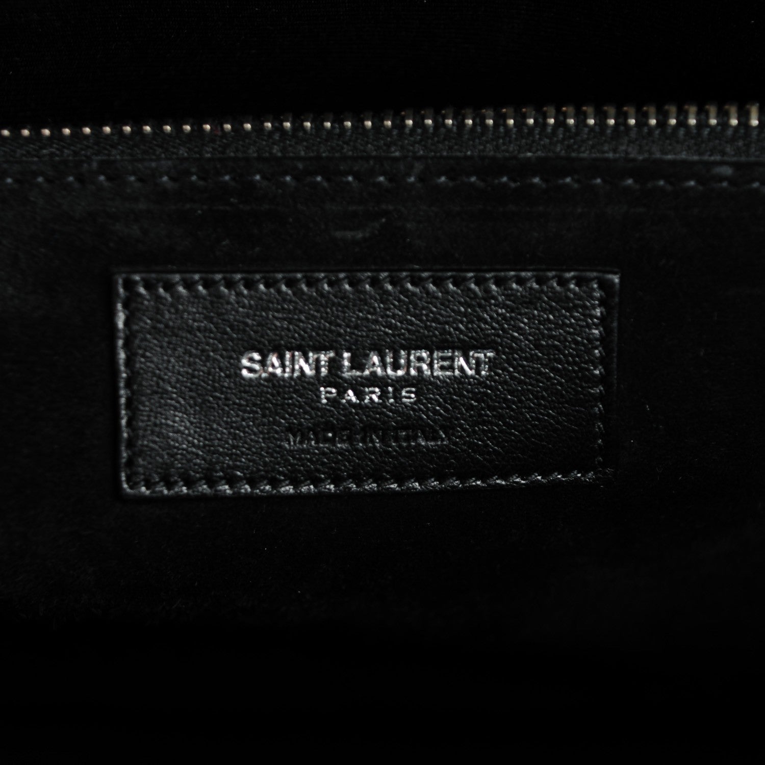 Saint Laurent Calfskin Crocodile Embossed Large Sac De Jour Carryall Black 6 of 7