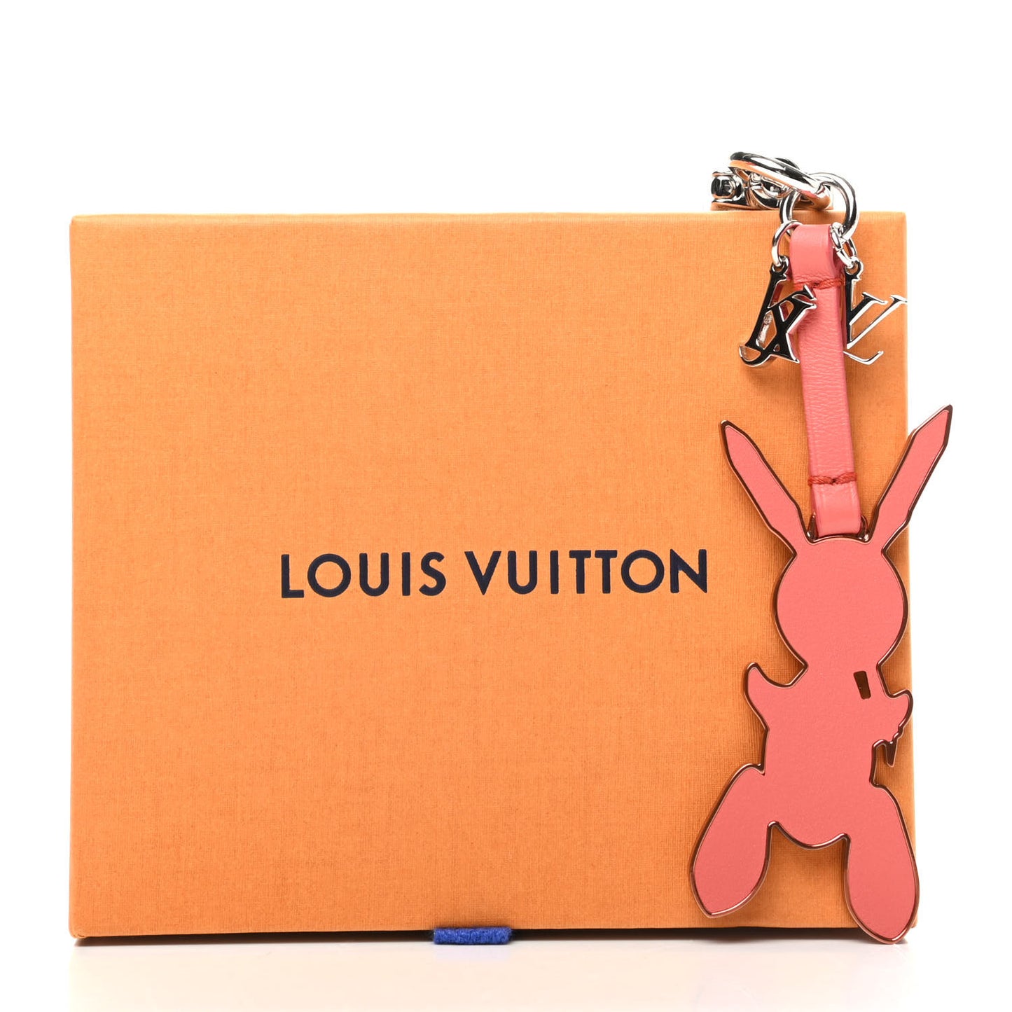 Calfskin Jeff Koons Masters LV Rabbit Bag Charm Key Ring