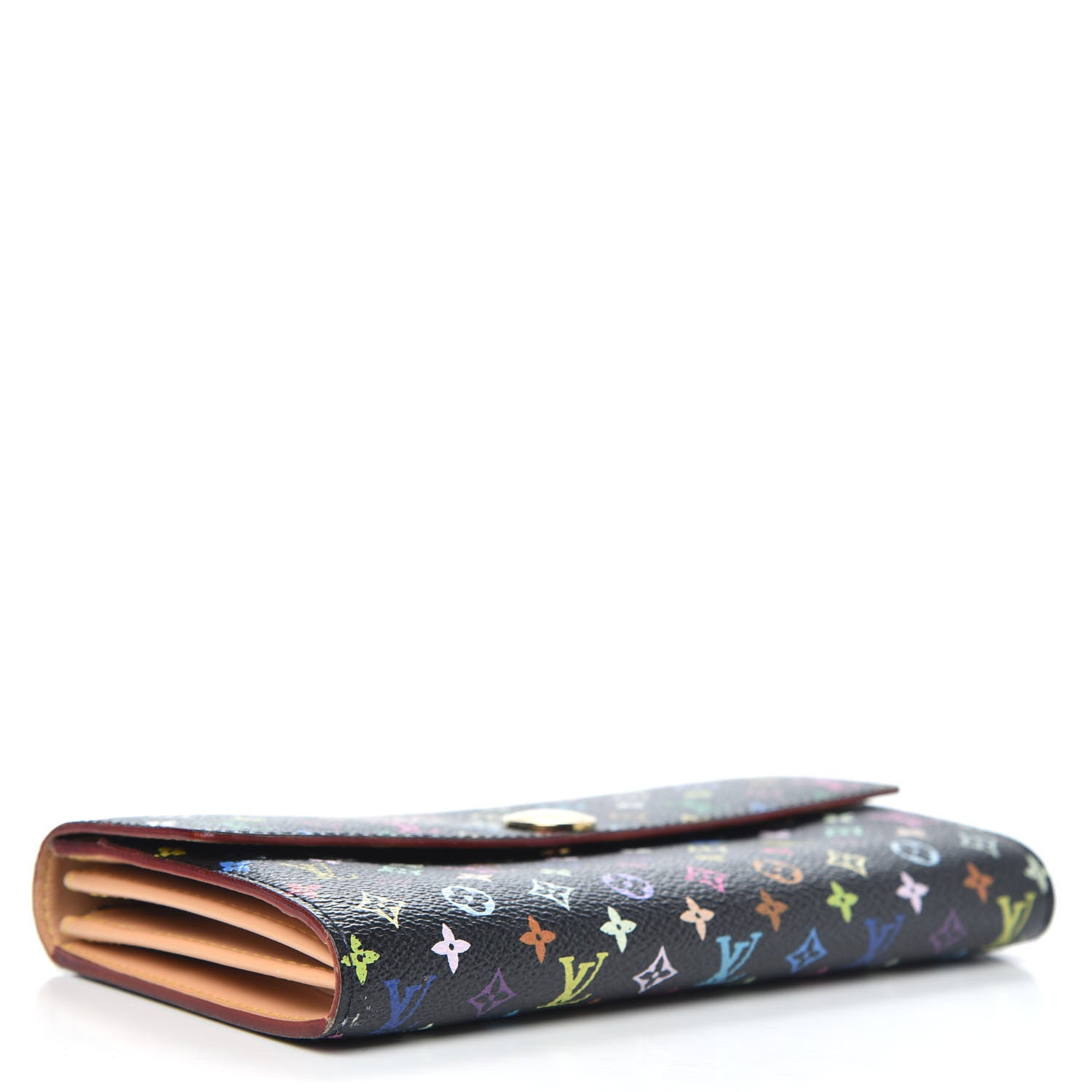 Louis Vuitton Monogram Multicolor Sarah Wallet Black 4 of 9