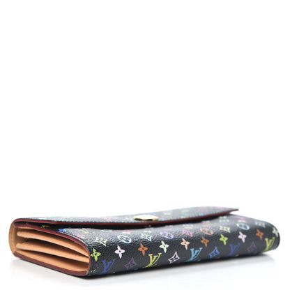 Louis Vuitton Monogram Multicolor Sarah Wallet Black 4 of 9