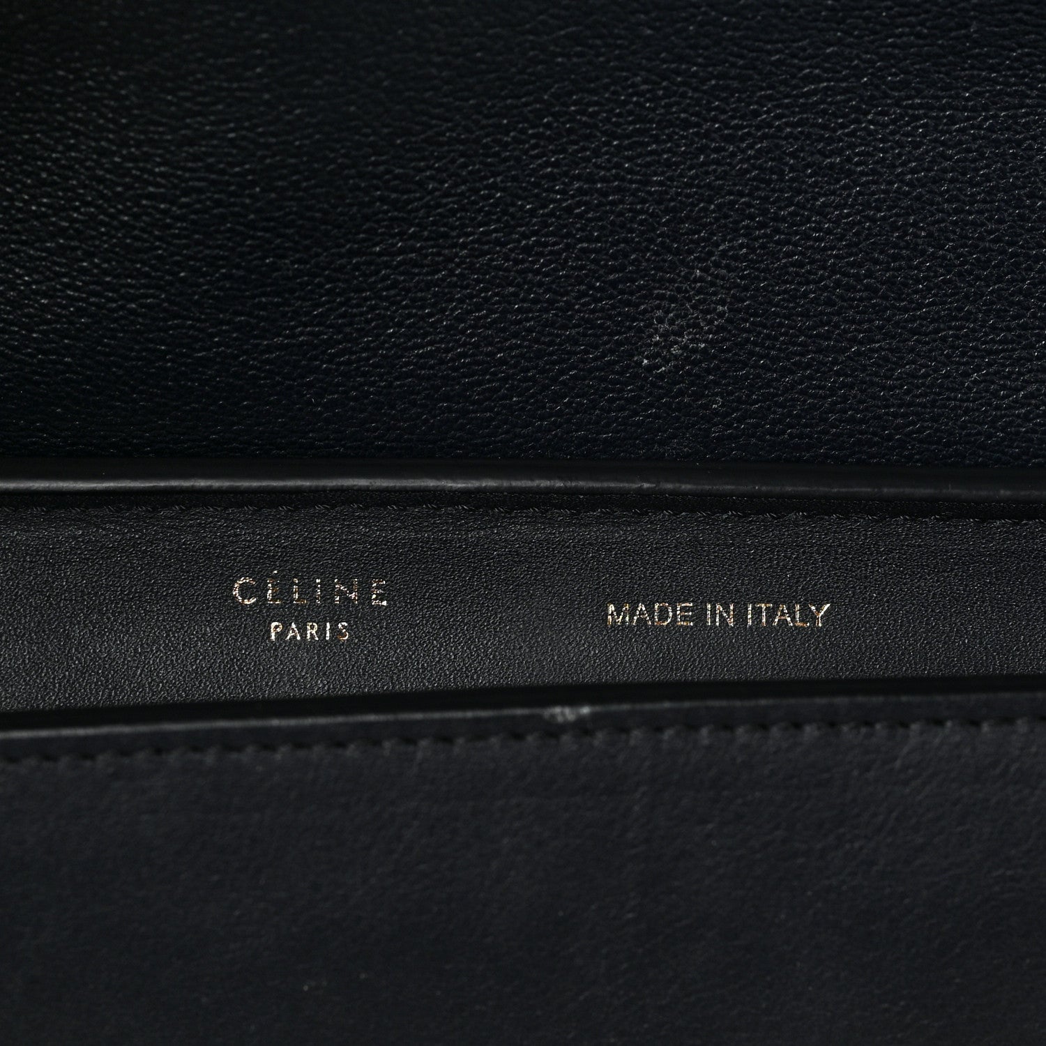 Celine Smooth Calfskin Tri-Color Trapeze Metallic Blue 5 of 9
