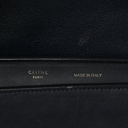 Celine Smooth Calfskin Tri-Color Trapeze Metallic Blue 5 of 9