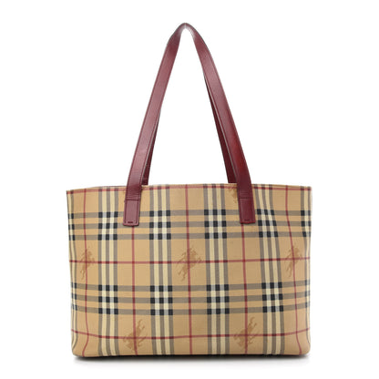 Burberry Haymarket Check Tote Red 1 of 13