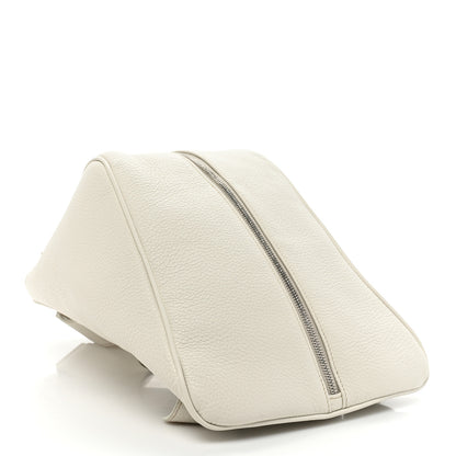Prada Vitello Daino Triangle Backpack Talco 4 of 8
