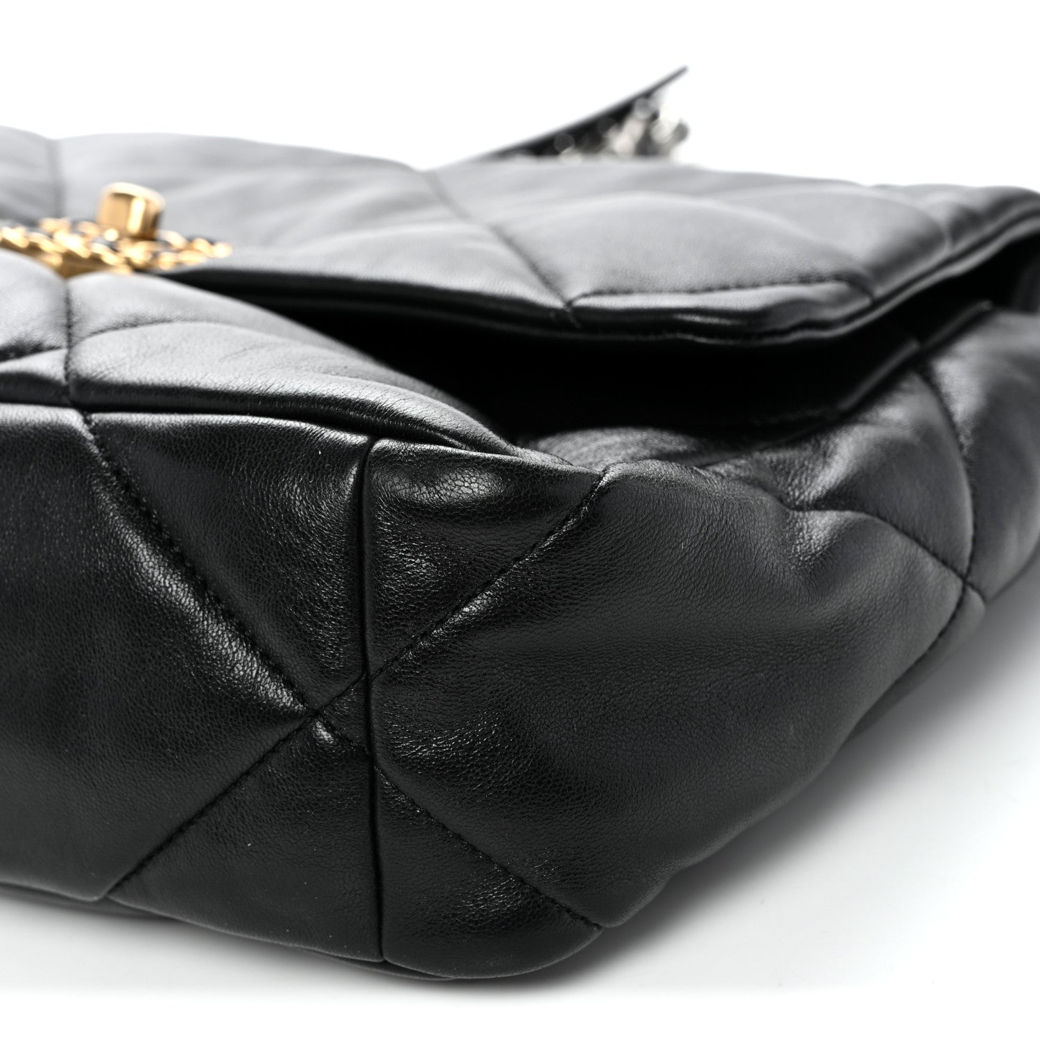 Chanel Lambskin Quilted Large Chanel 19 Flap Black 10 of 10