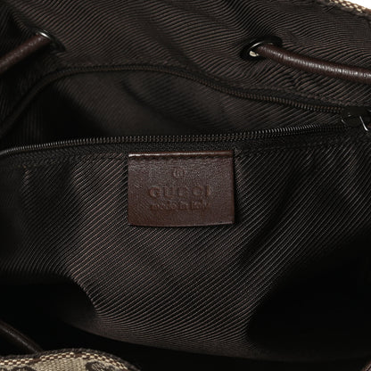 Gucci Monogram Small Drawstring Shoulder Bag Dark Brown 6 of 11