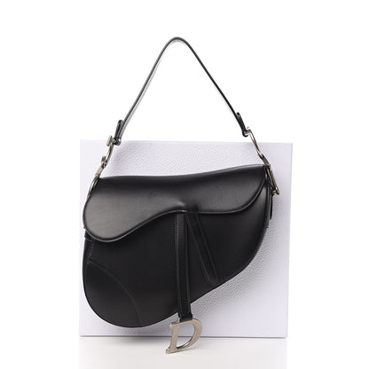 Christian Dior Calfskin Saddle Bag Black 11 of 11