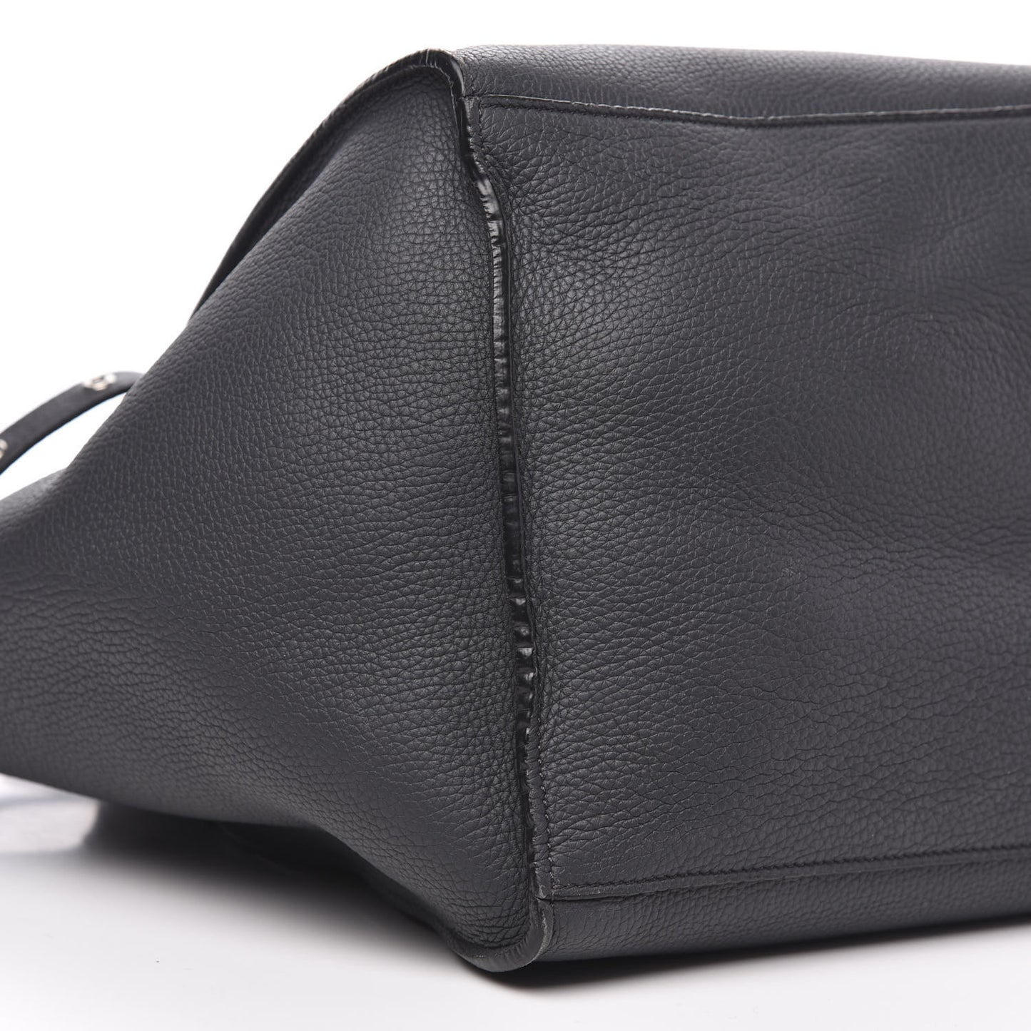 Supple Grained Calfskin Small Big Bag Anthracite