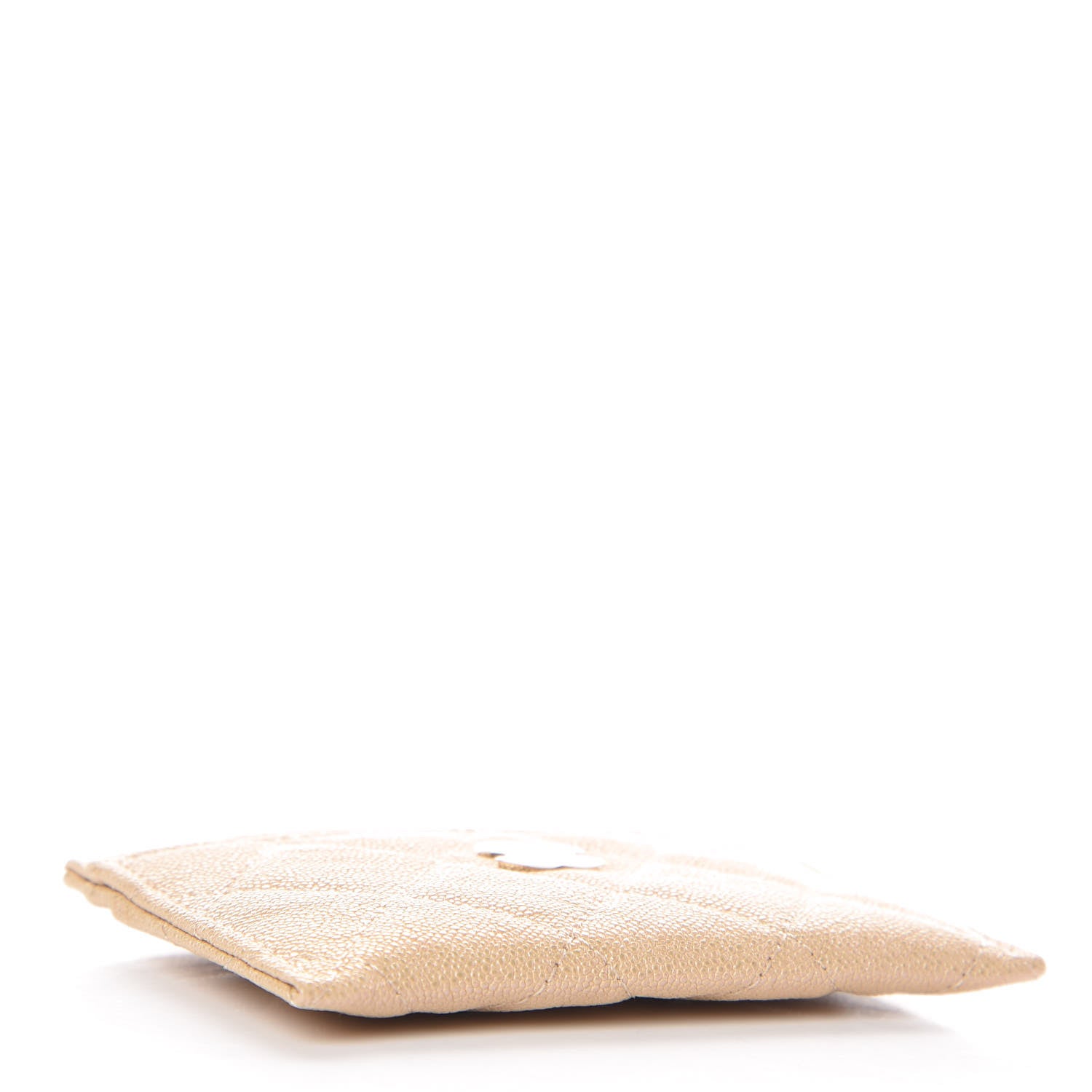 Chanel Iridescent Caviar Quilted Card Holder Beige 4 of 9
