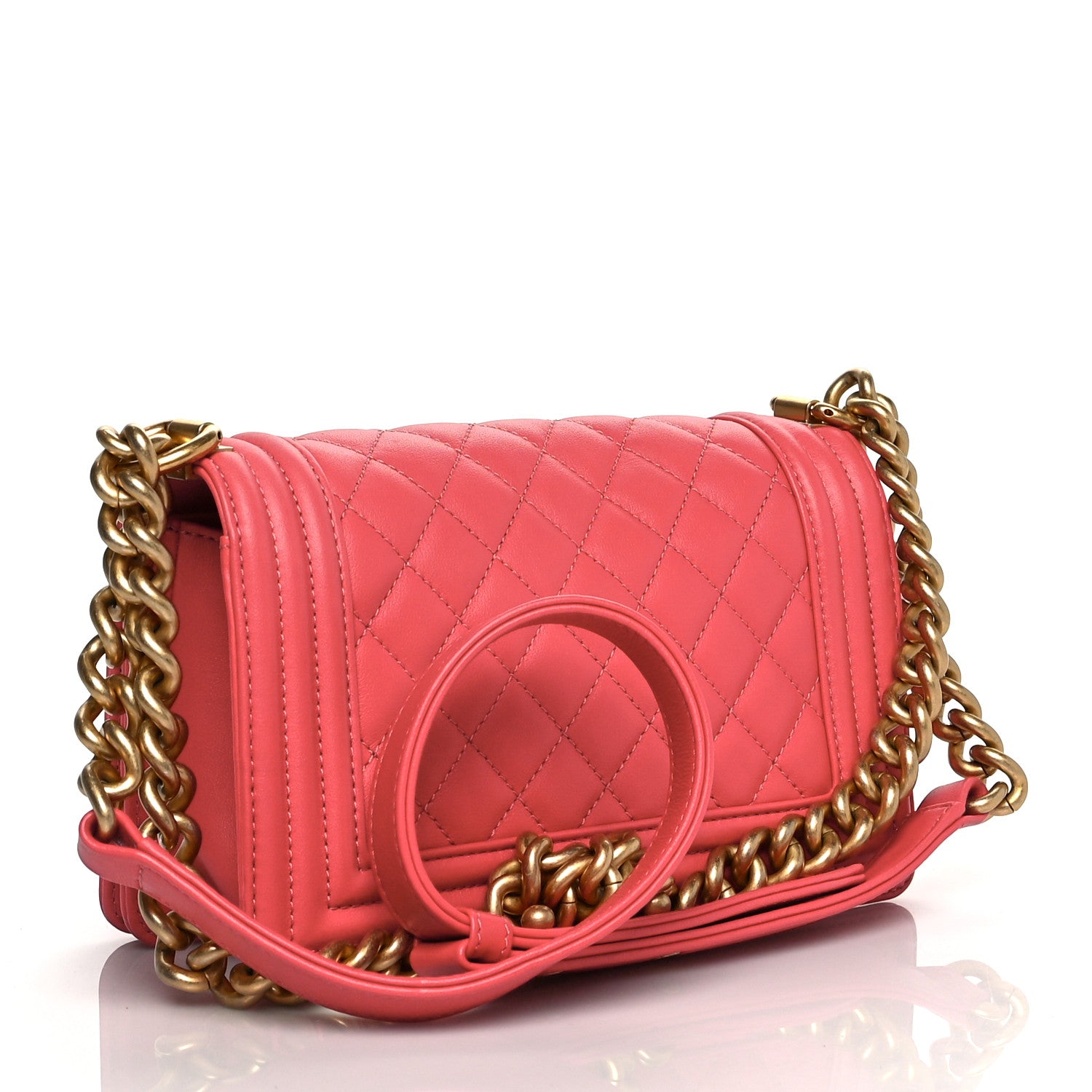 Chanel Calfskin Quilted Small Boy Flap Dark Pink 3 of 12