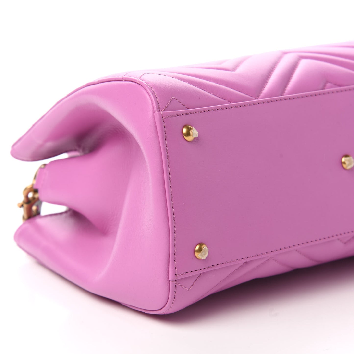 Calfskin Matelasse Small GG Marmont Tote Candy Mousse