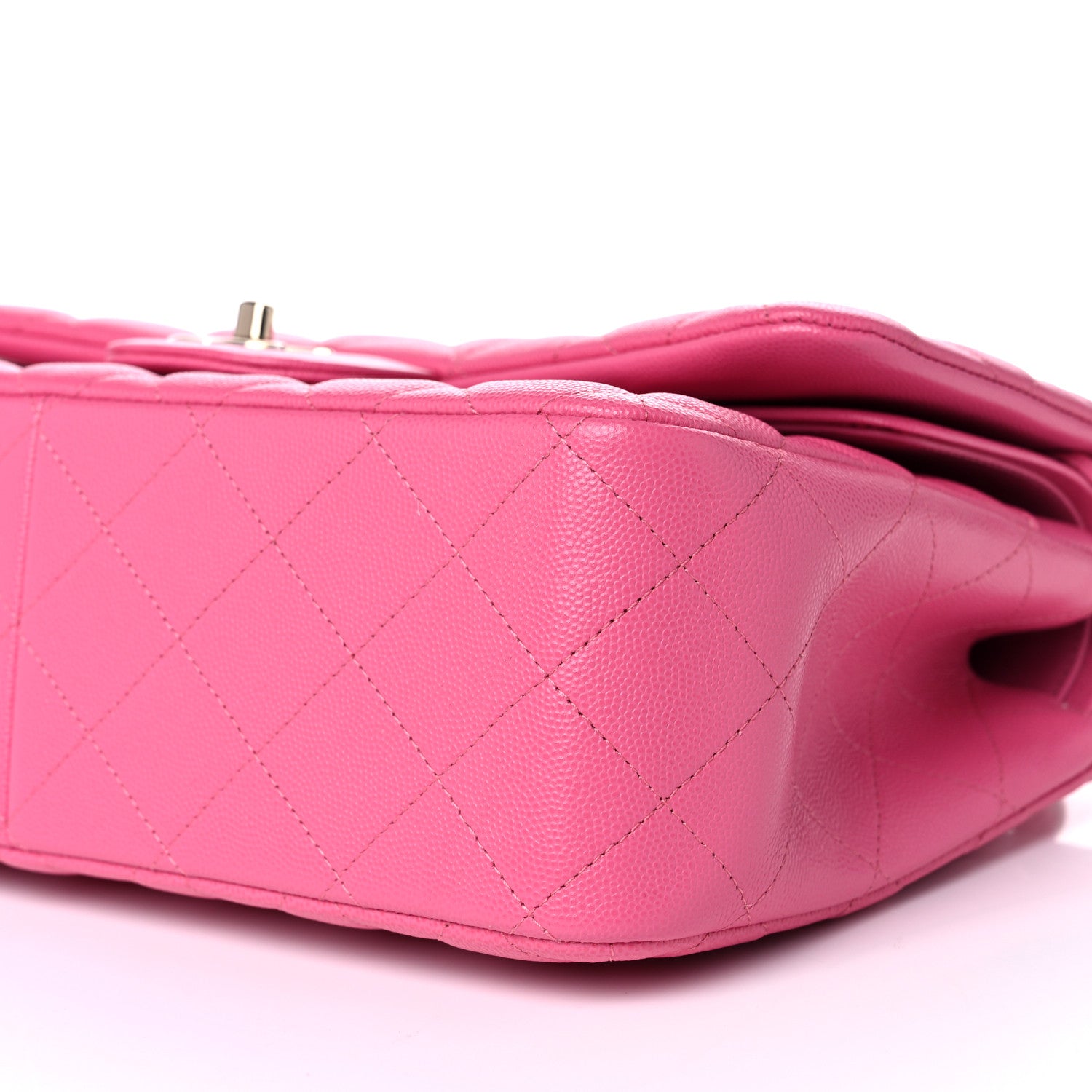 Chanel Caviar Quilted Jumbo Double Flap Pink 9 of 10